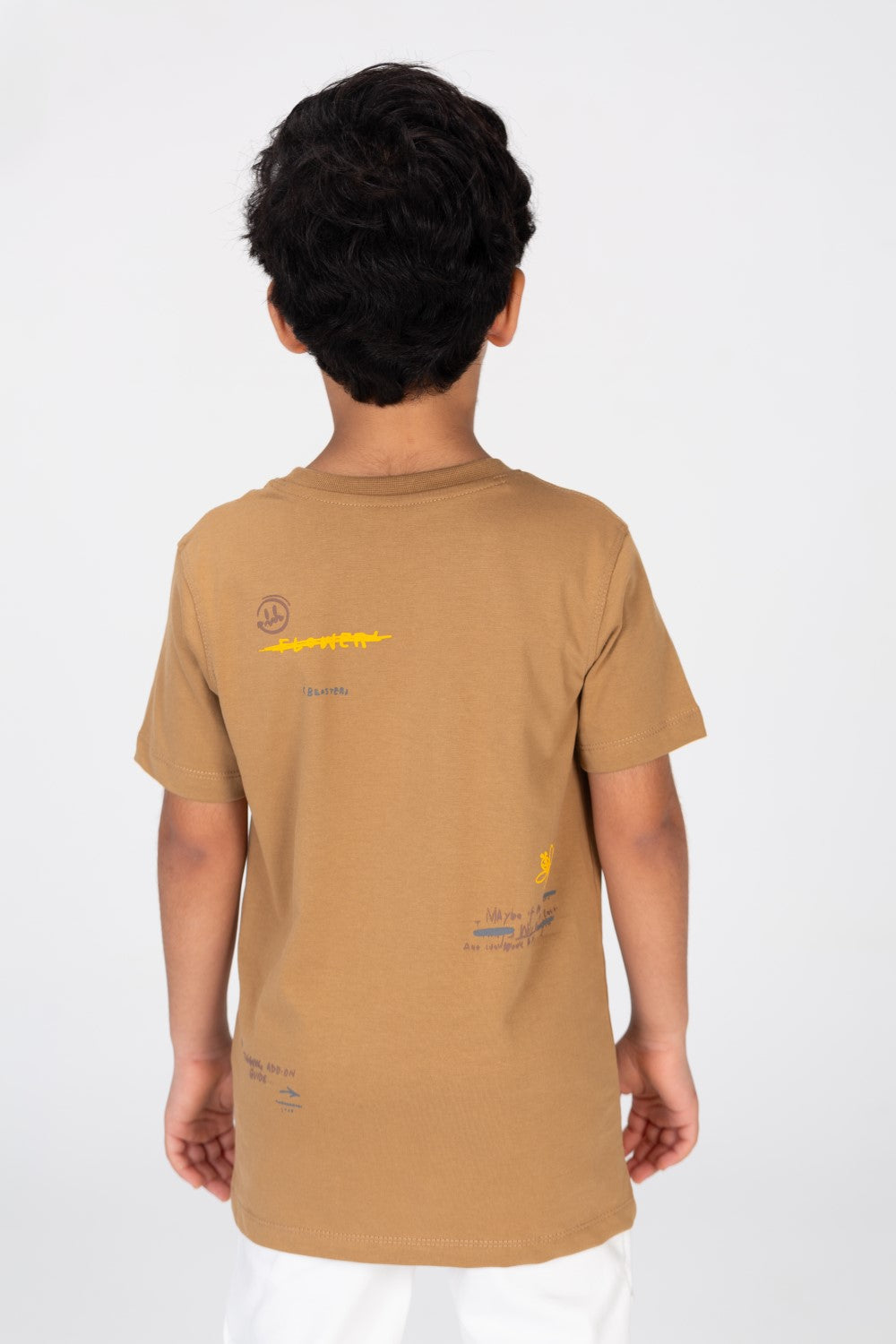 Boys T-shirt Printed On The Front And Back Made Of Cotton Comfortable Fit