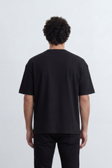 Men’s Tomato Store Archive Patch Graphic Oversize T-Shirt With Smooth Jersey Texture Small Front Typography Print