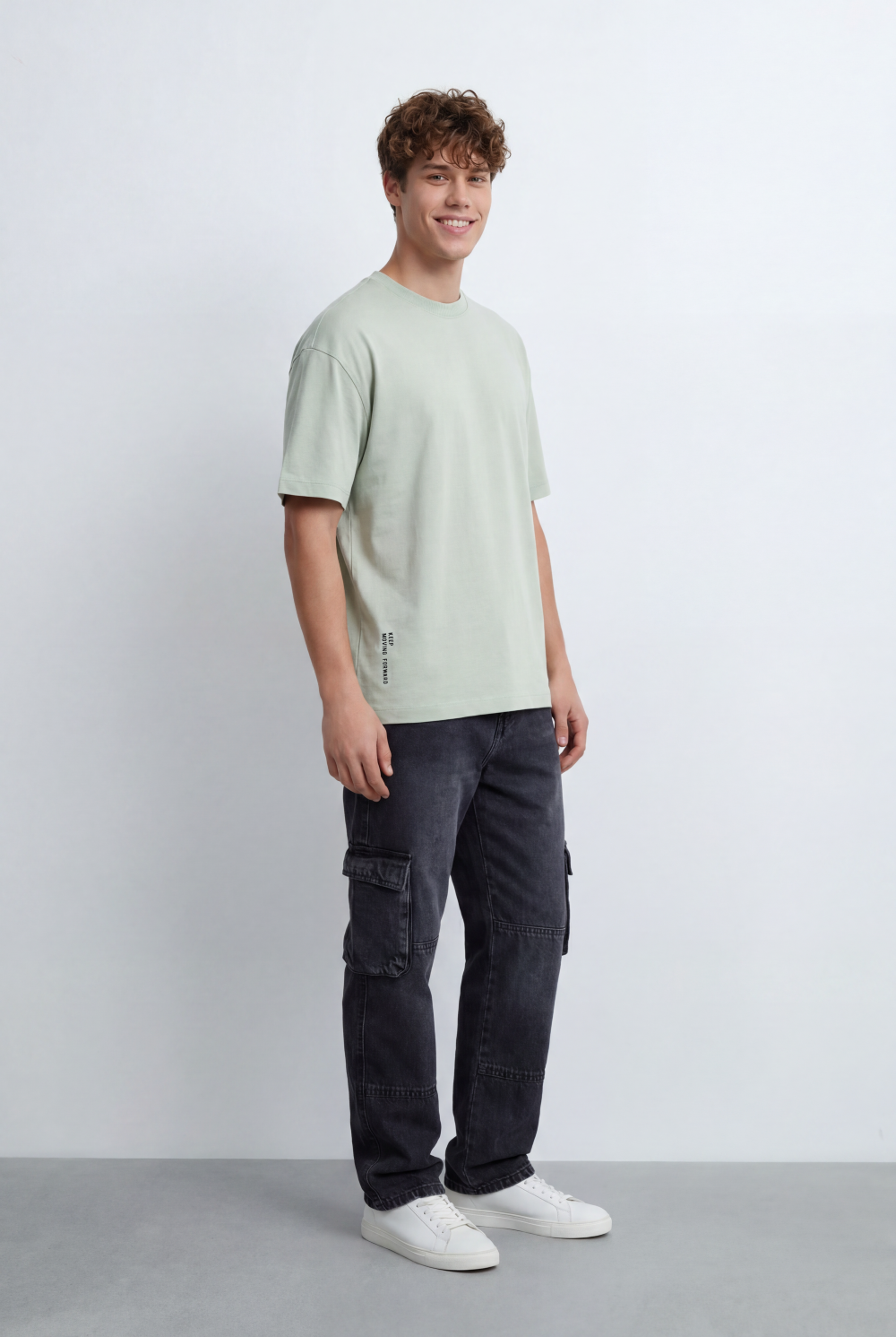 Men’s Tomato Store Oversized T-Shirt Clean Design Subtle Graphic Detail