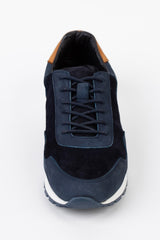 Men's Suede Shoes With A Trendy Style And Front Lace-Up