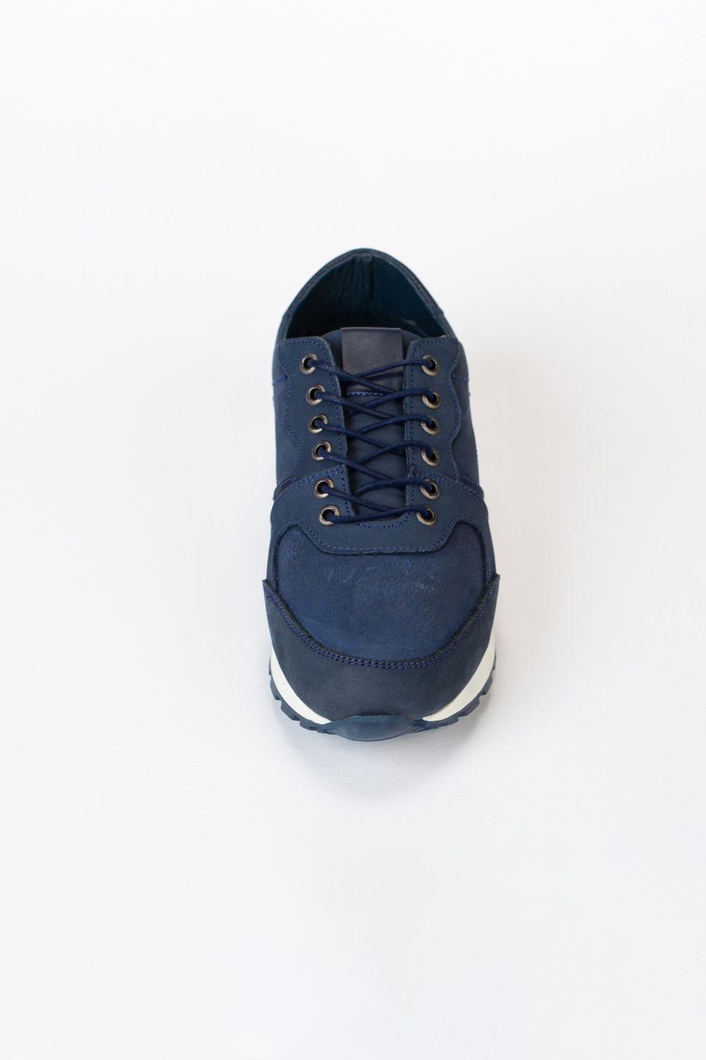 Mens Elegant Shoes Made Of Suede And Leather In A Different Color On The Back