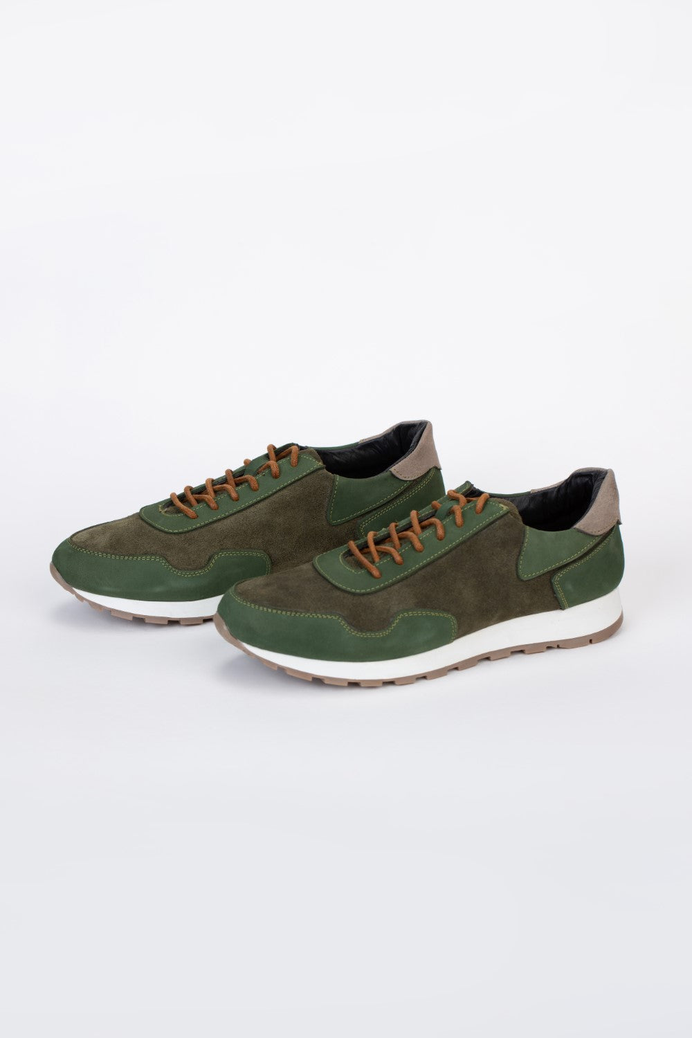 Mens Shoes Two Tone Suede Lace Up Shoes