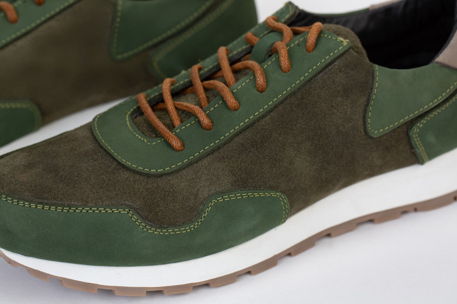 Mens Shoes Two Tone Suede Lace Up Shoes