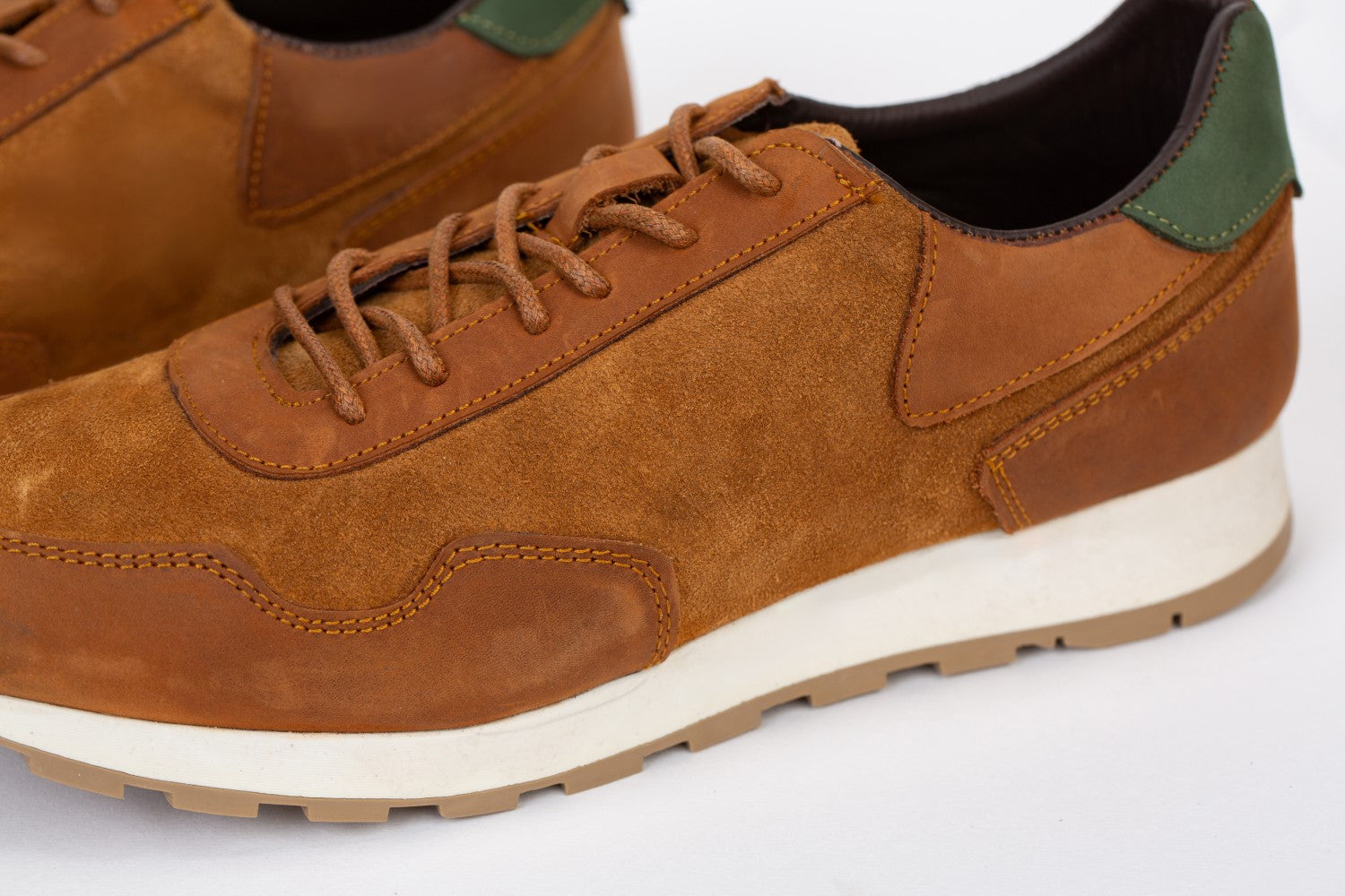Mens Shoes Two Tone Suede Lace Up Shoes