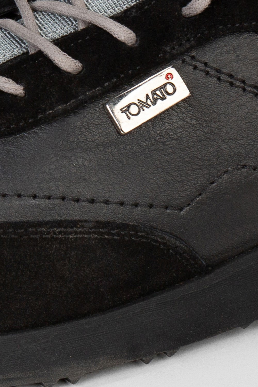 Men's Tomato Leather And Suede Lace Up Shoes