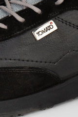 Men's Tomato Leather And Suede Lace Up Shoes