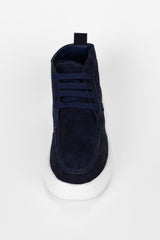 Men's Suede Lace Up Half Boot