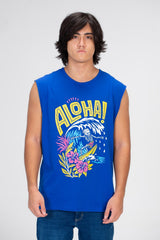 Men's Summer Cut T-shirt Printed On The Front With Comfortable Material