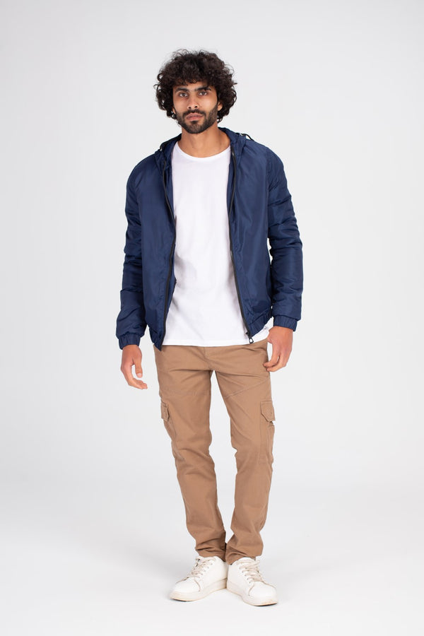 Men's Casual Full Zipper Basic Waterproof Sweatshirt