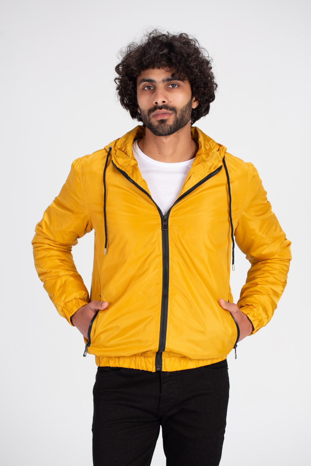Men's Casual Full Zipper Basic Waterproof Sweatshirt
