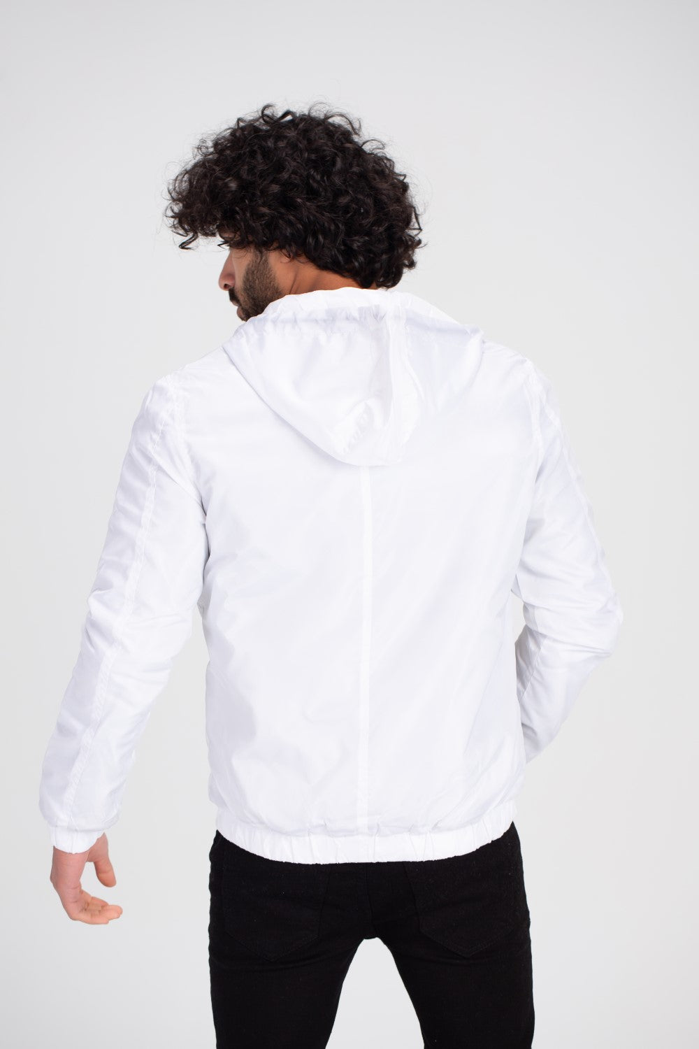 Men's Casual Full Zipper Basic Waterproof Sweatshirt