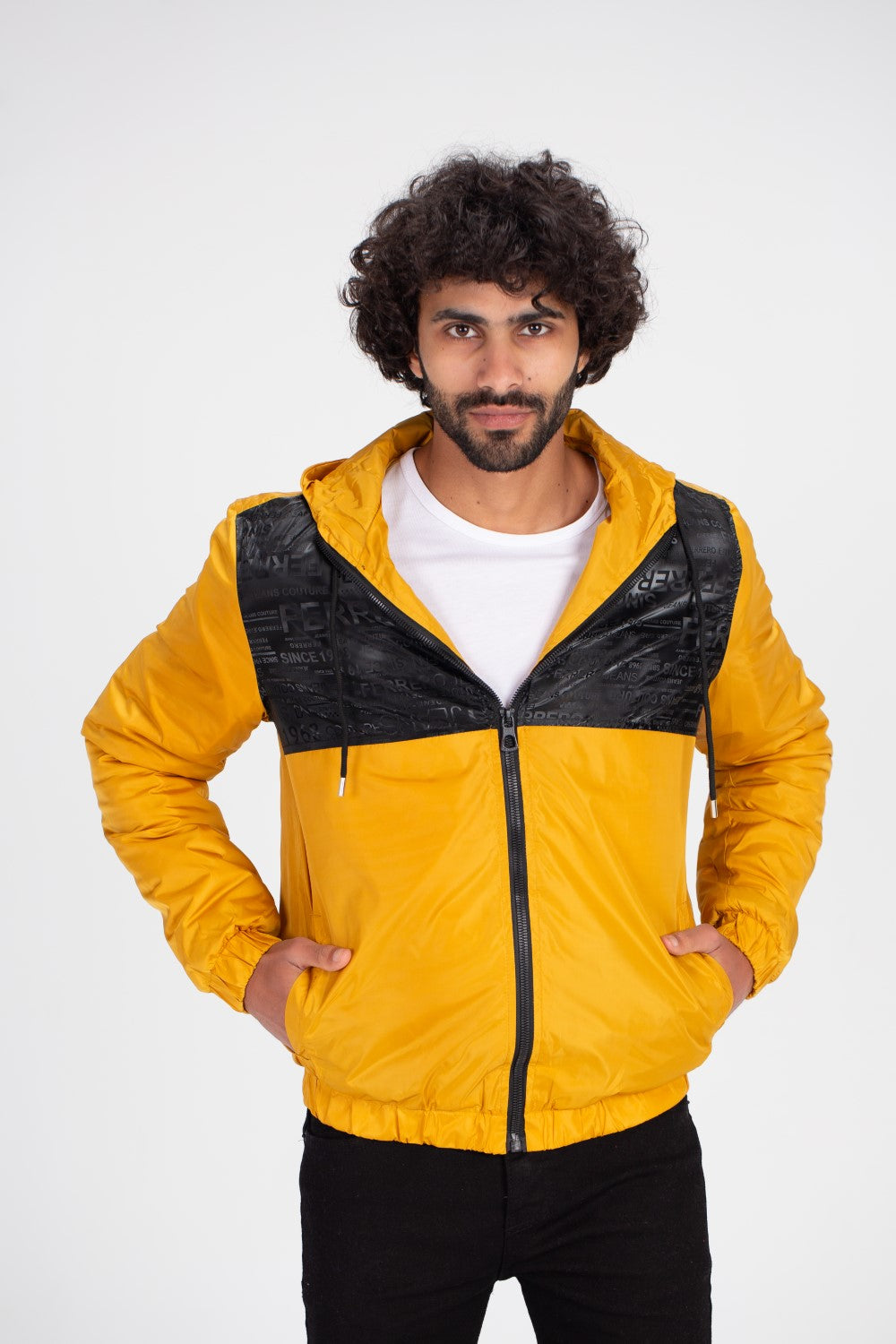 Men's Full Zipper Waterproof Front Print Cool Sweatshirt