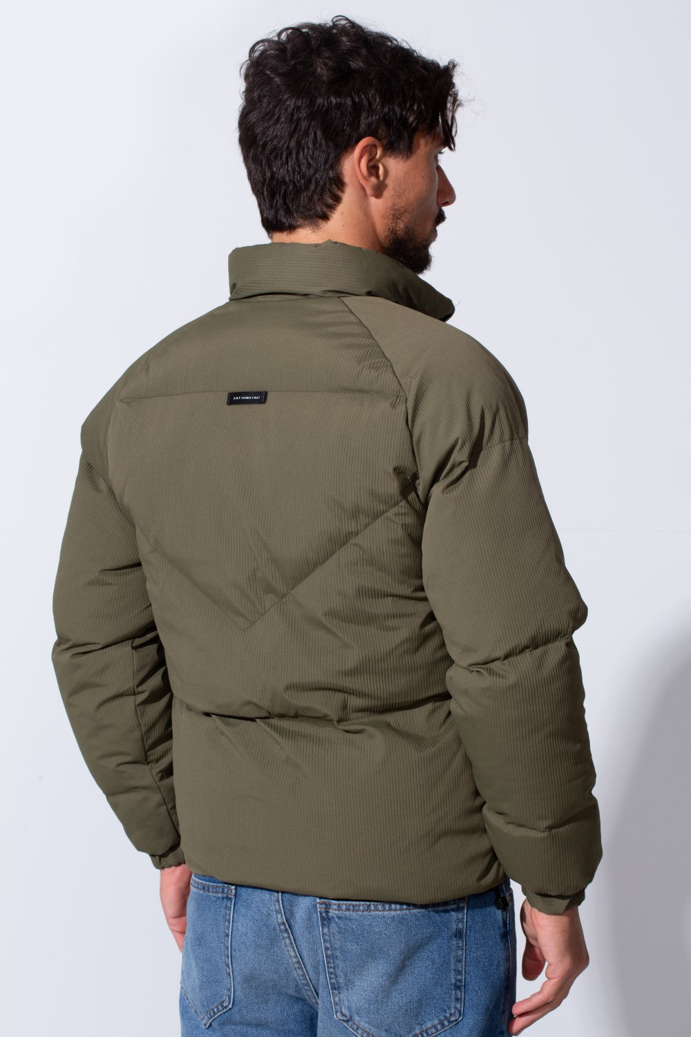 Men's Waterproof Bomber Jacket With Zipper And Long Sleeves
