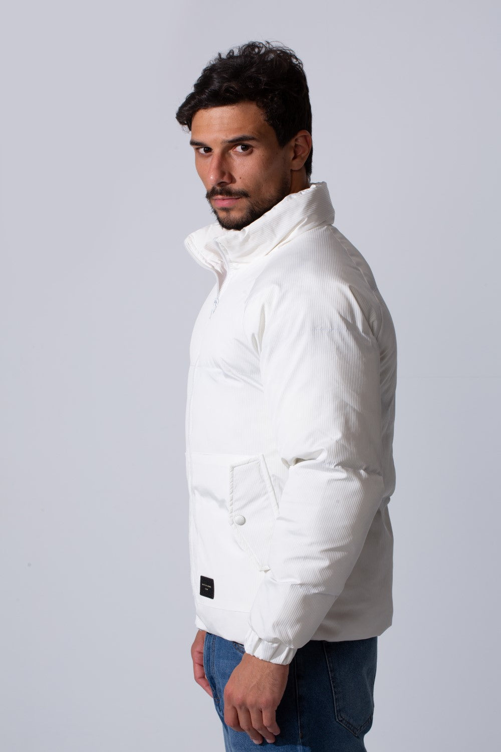 Men's Waterproof Bomber Jacket With Zipper And Long Sleeves