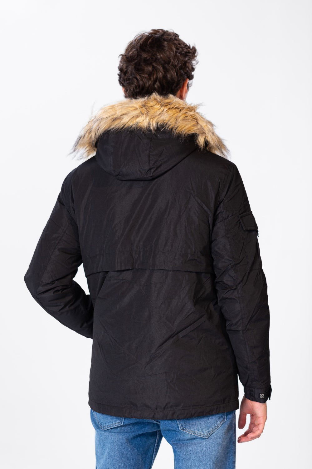 Men's Plain Waterproof Jacket With Tomato Print On The Front