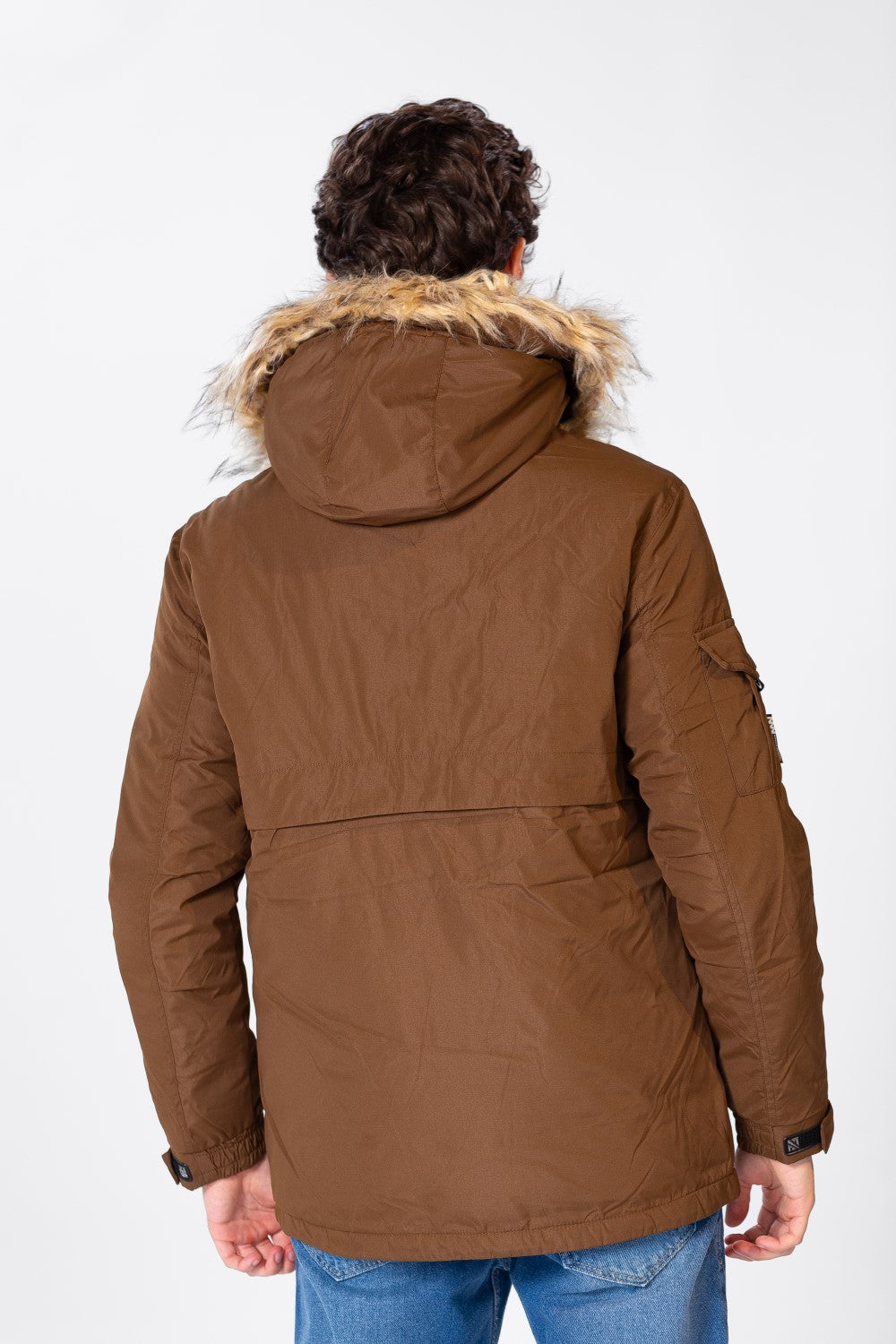 Men's Plain Waterproof Jacket With Tomato Print On The Front