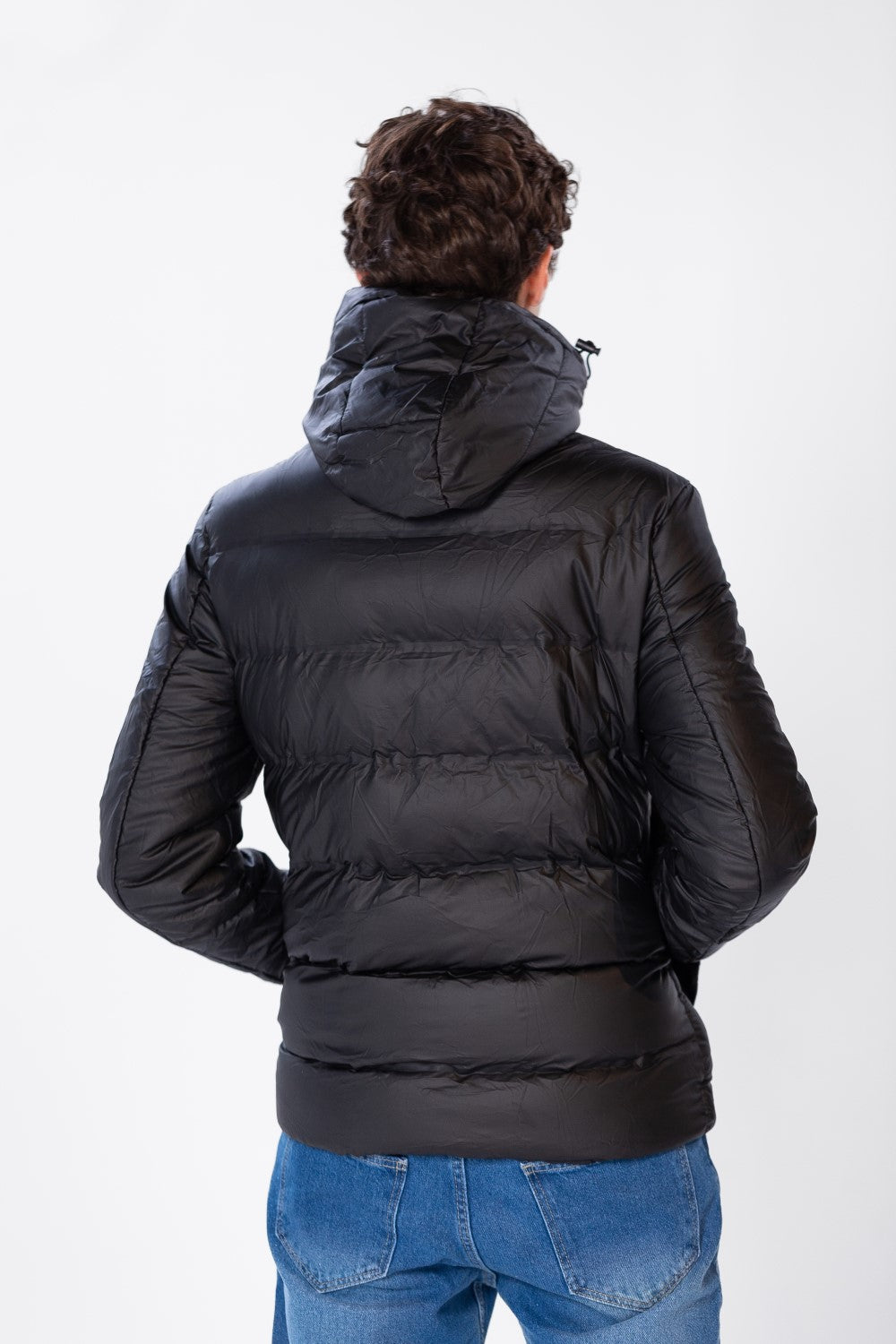 Men's Plain Waterproof Jacket With Zippers And Pockets