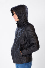 Men's Plain Waterproof Jacket With Zippers And Pockets
