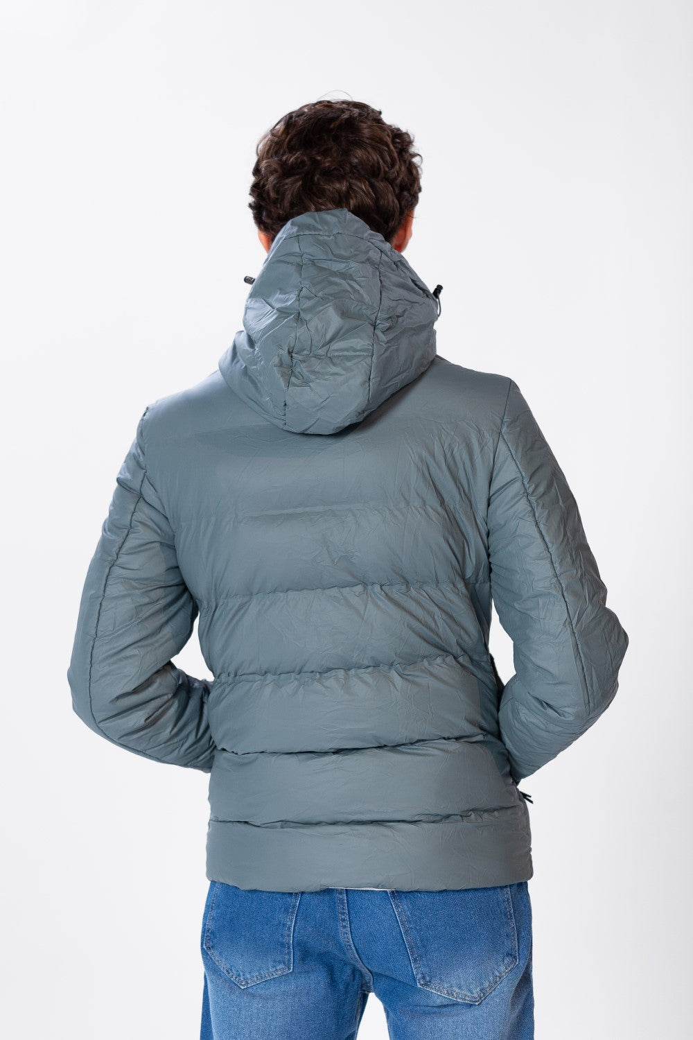 Men's Plain Waterproof Jacket With Zippers And Pockets