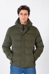 Men's Waterproof Jacket With Front Zipper And Tomato Print
