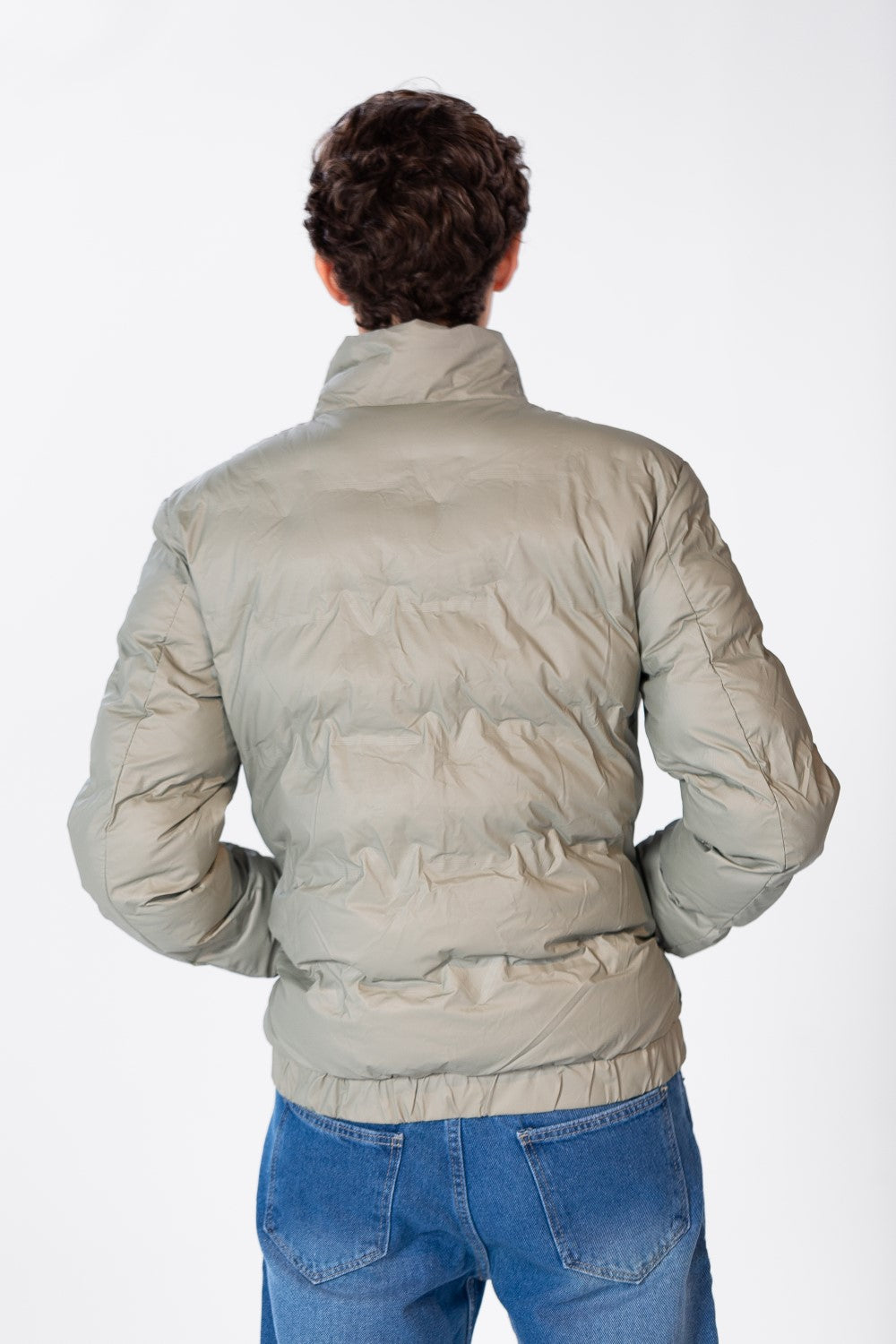 Men's Waterproof Puffer Jacket With Pockets And Zippers