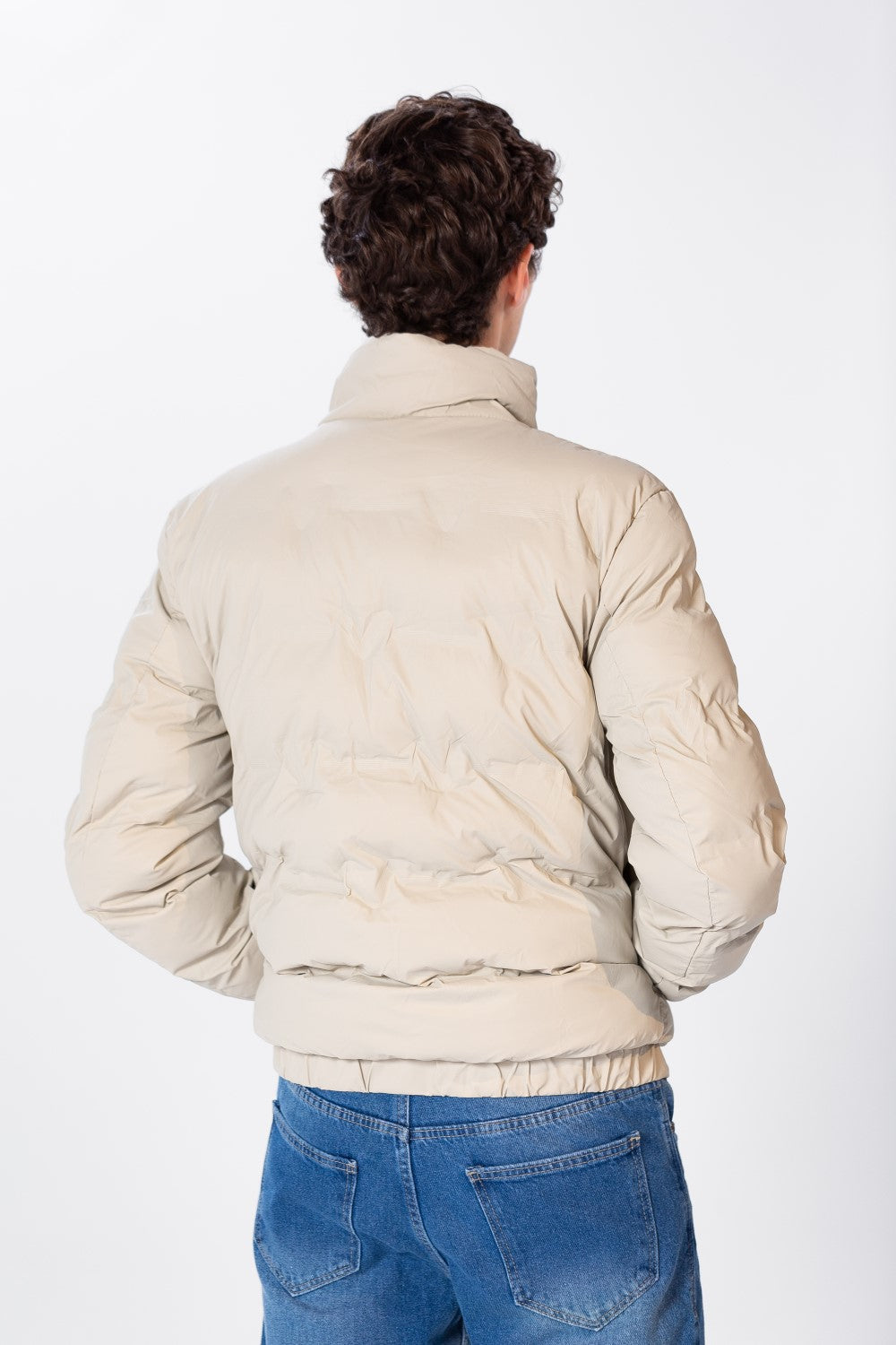 Men's Waterproof Puffer Jacket With Pockets And Zippers