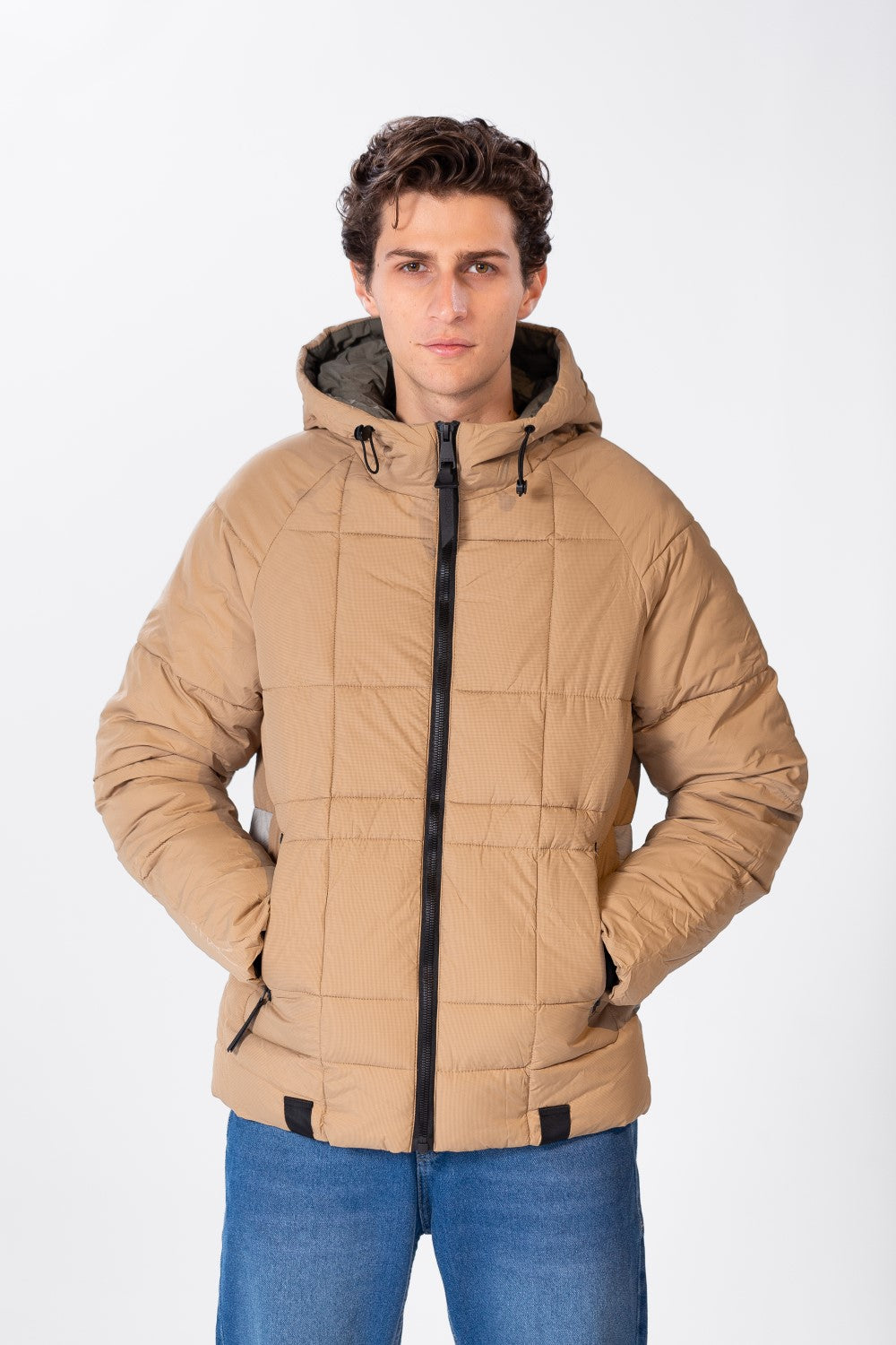 Men's Zippers Waterproof Jacket With Tomato Print On The Back