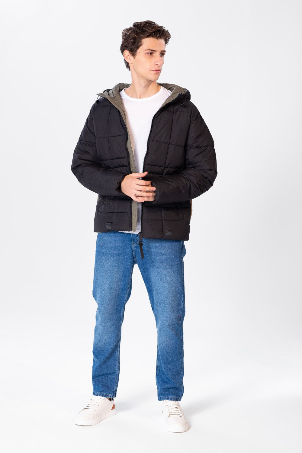 Men's Zippers Waterproof Jacket With Tomato Print On The Back