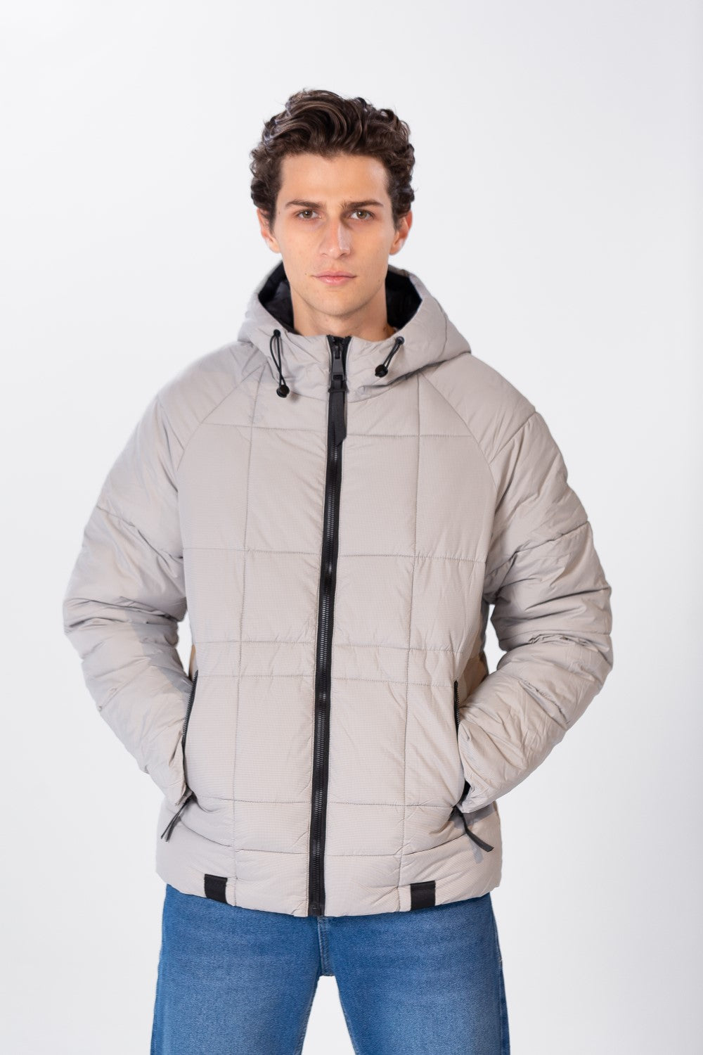 Men's Zippers Waterproof Jacket With Tomato Print On The Back