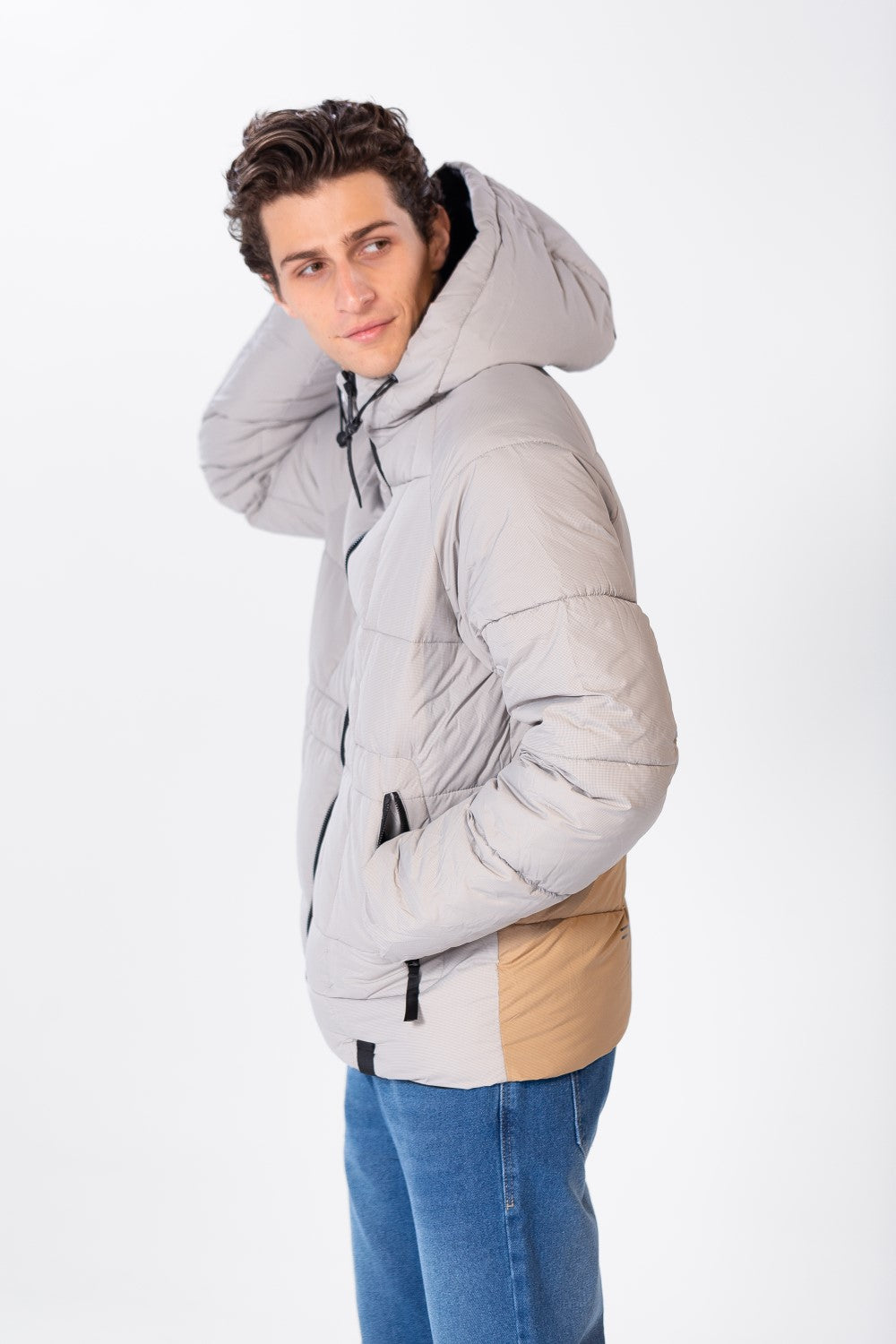 Men's Zippers Waterproof Jacket With Tomato Print On The Back