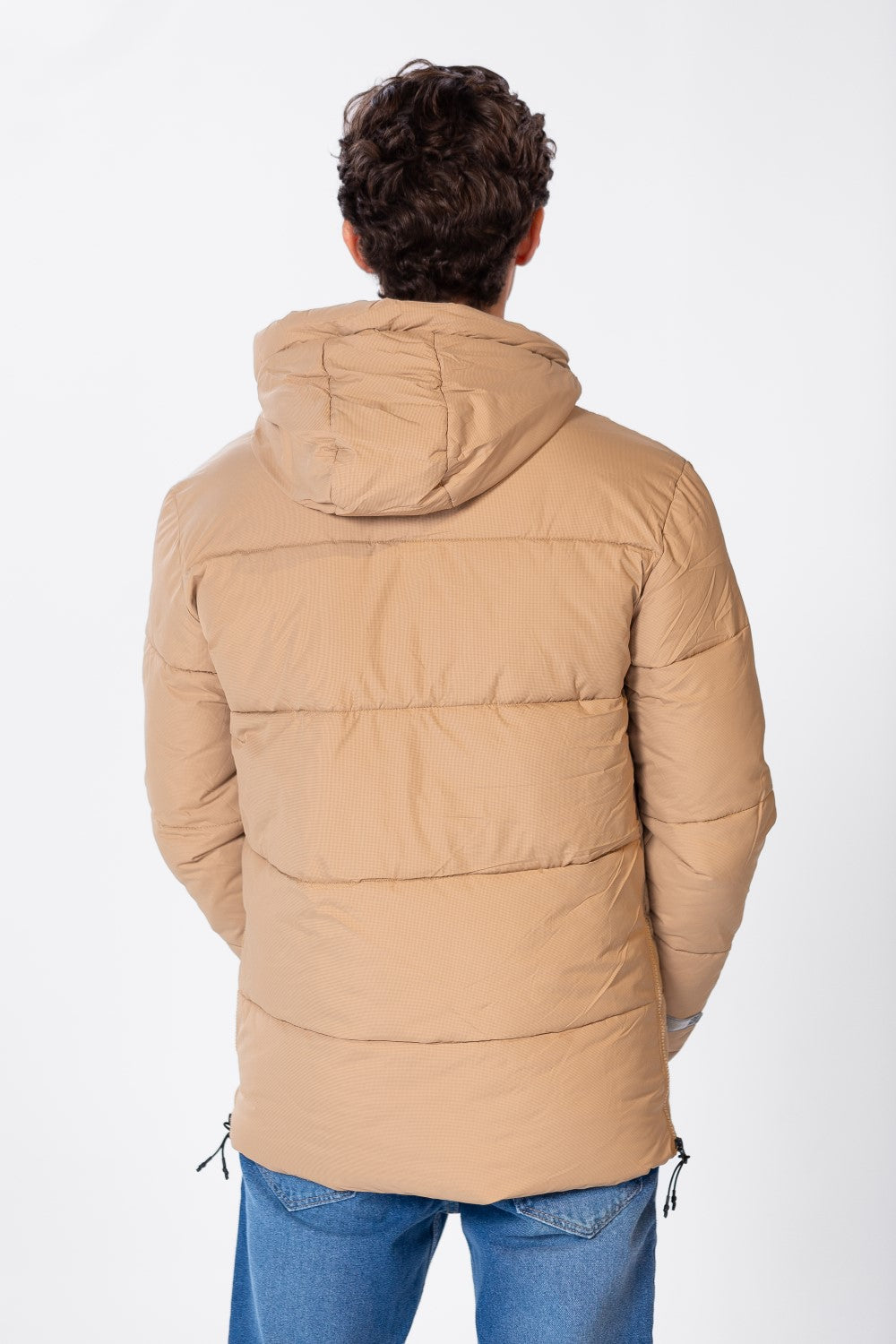 Men's Waterproof Puffer Jacket With Front Pockets