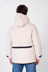 Men's Waterproof Puffer Jacket With Pockets In Modern Design