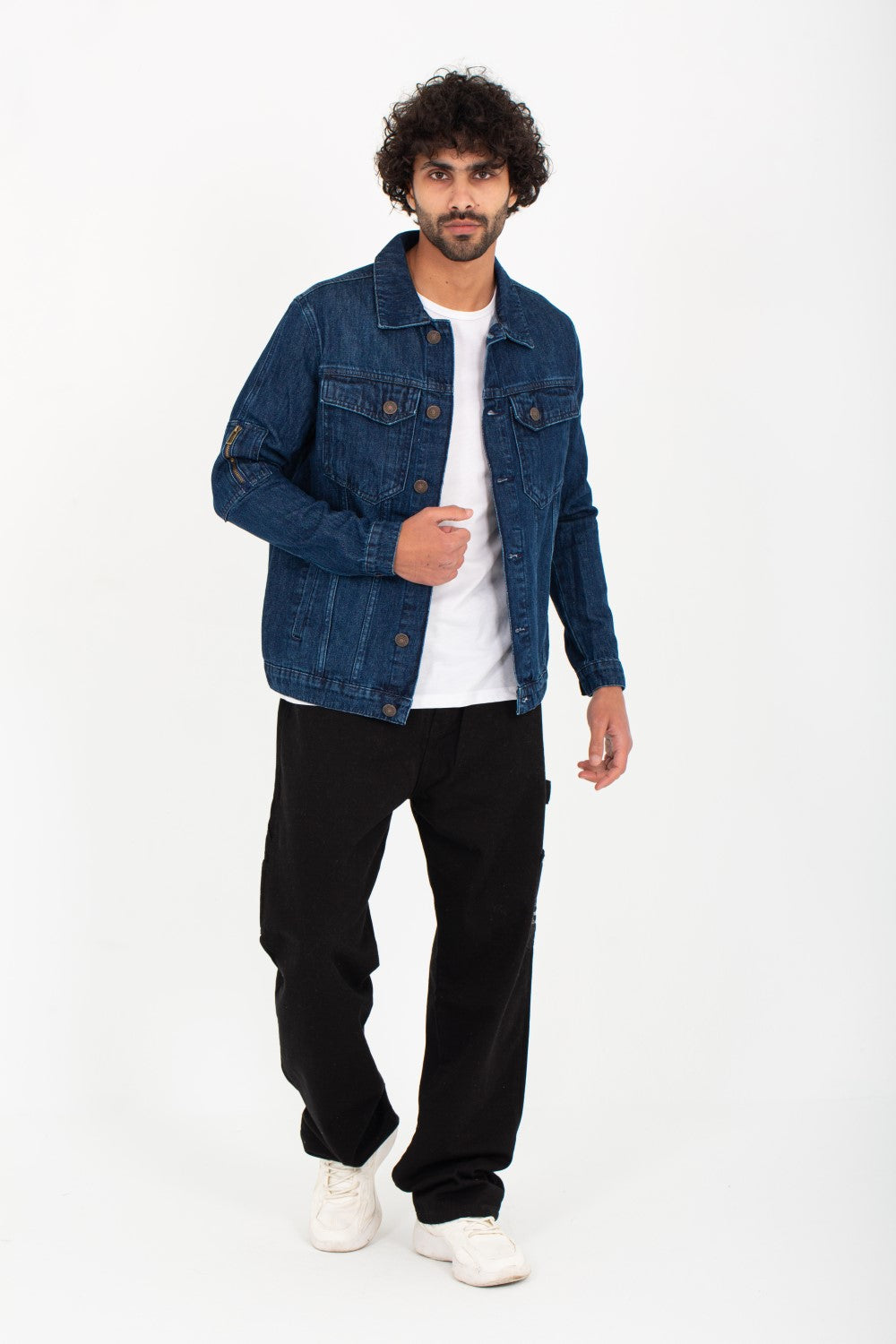 Men's Denim Casual Slim Fit Basic Jackets With Front Pockets