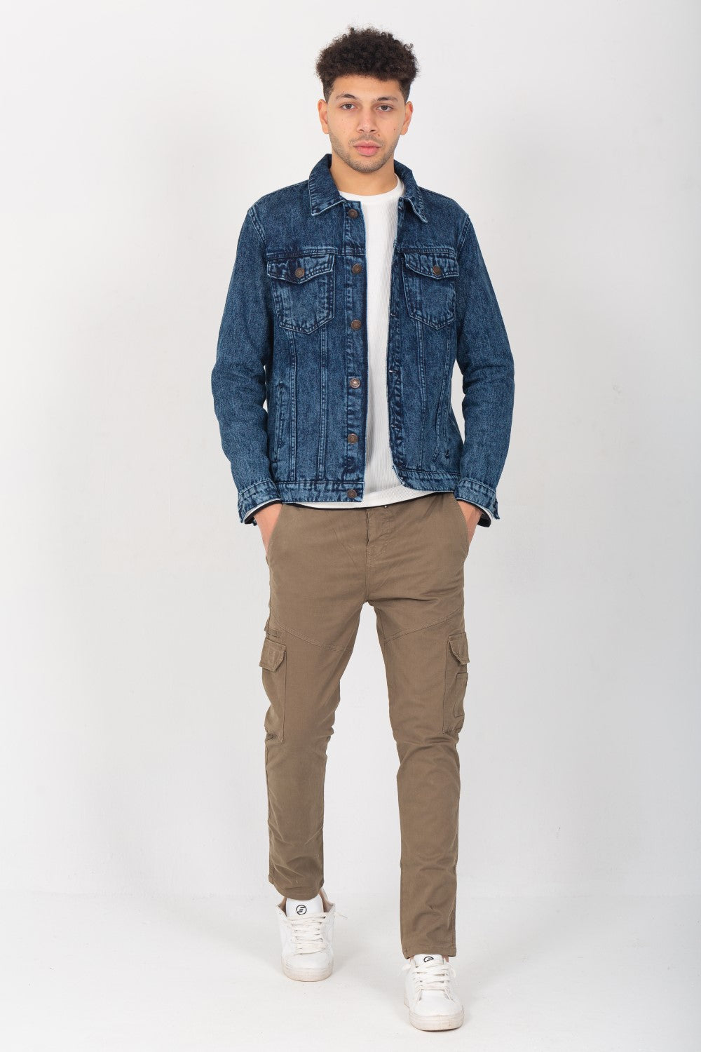 Men's Denim Casual Slim Fit Jackets With Side & Front Pockets