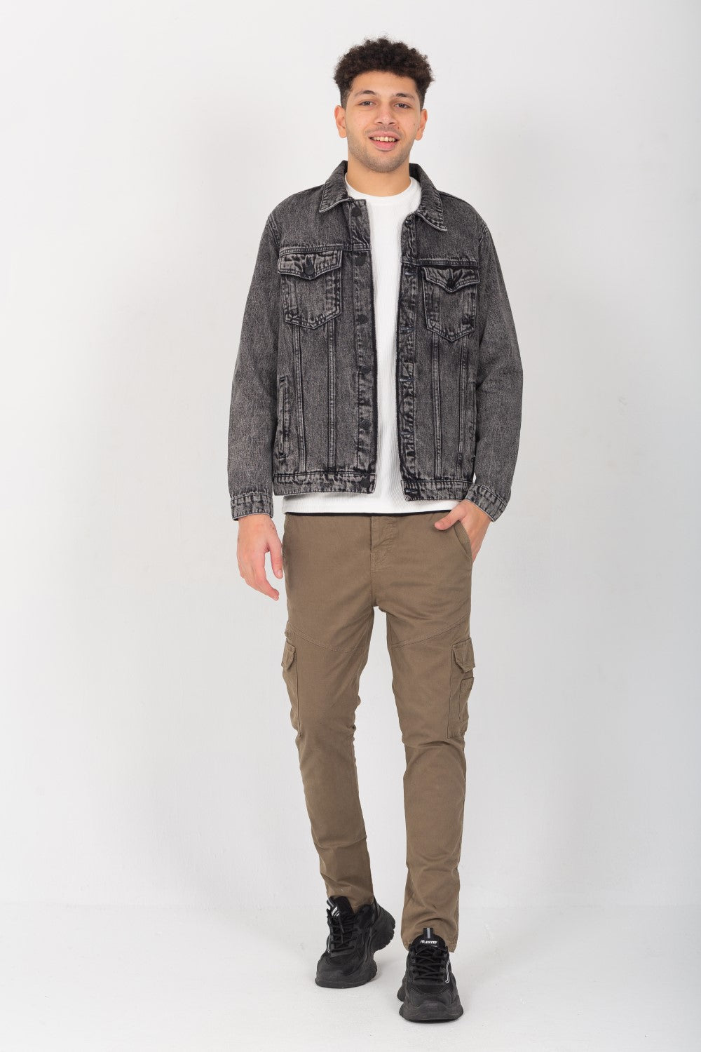 Men's Denim Casual Slim Fit Jackets With Side & Front Pockets