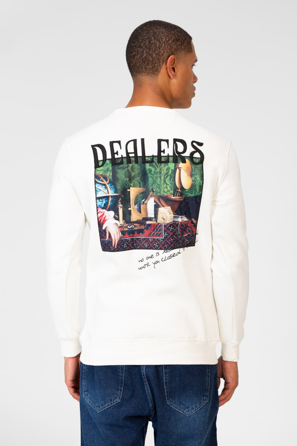 Men's Crew Neck Sweatshirt With Graphic Print