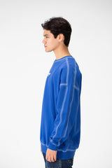 سويت شيرت ياقة دائرية اوفر سايز بقصة عصرية للرجال