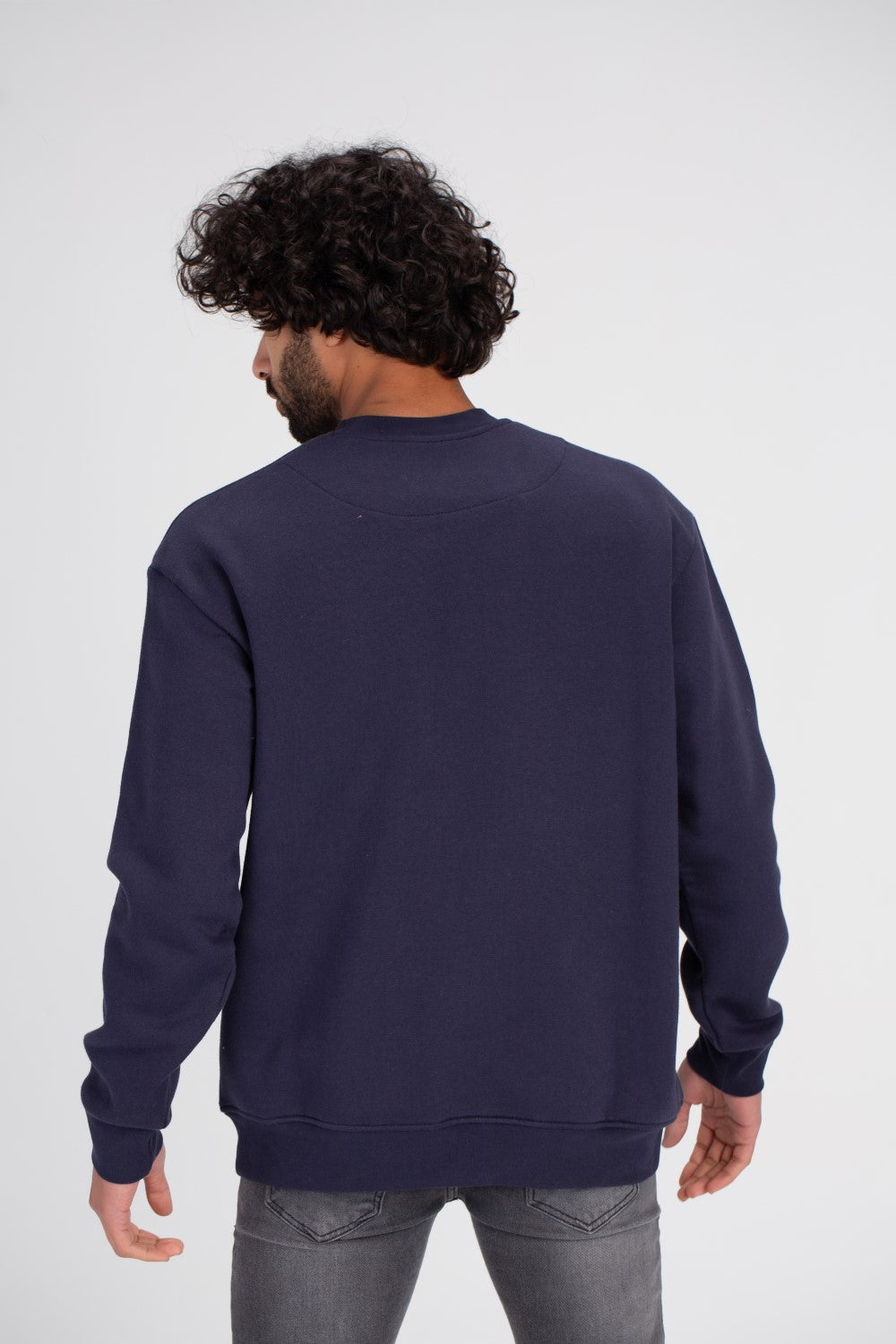 Men's Rounded Neck Padded Front Printed Tomato Usa Sweatshirt