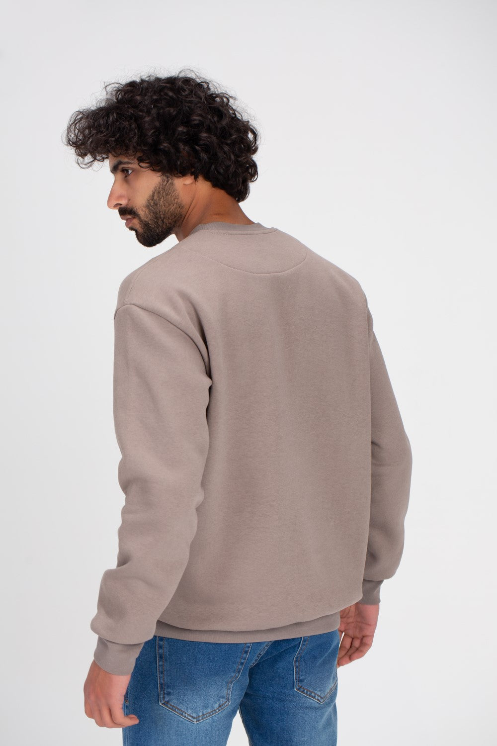 Men's Rounded Neck Padded Front Printed Tomato Usa Sweatshirt