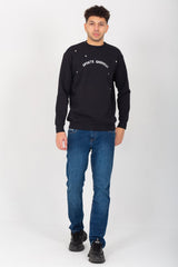 Men's Round Neck Padded Front Print Sweatshirt