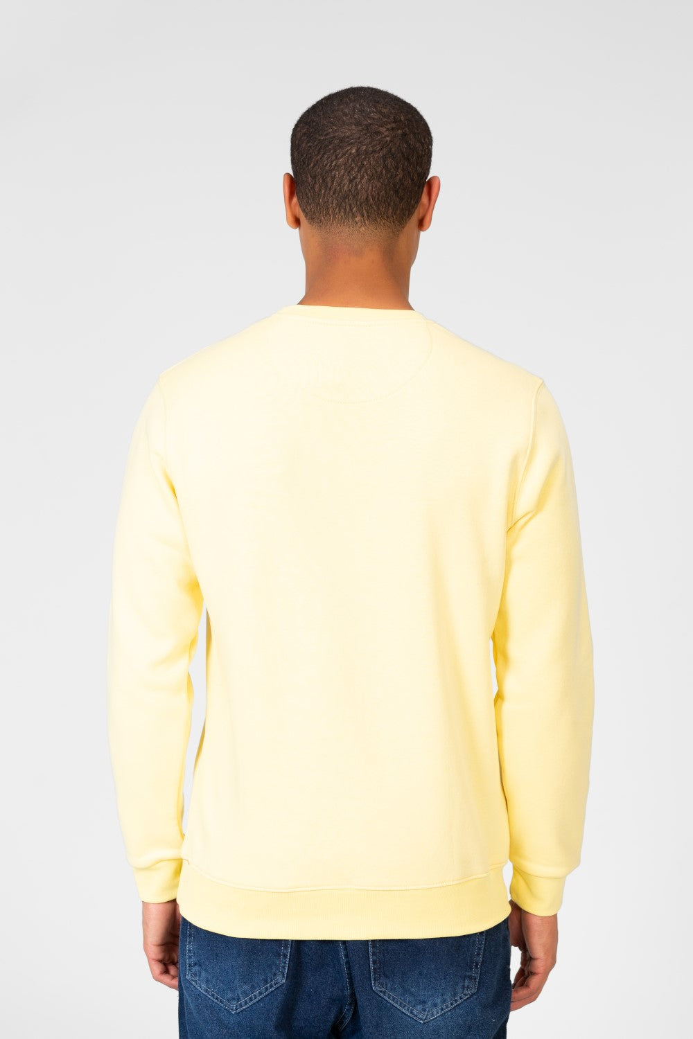 Men's Round Neck Sweatshirt With Text Print