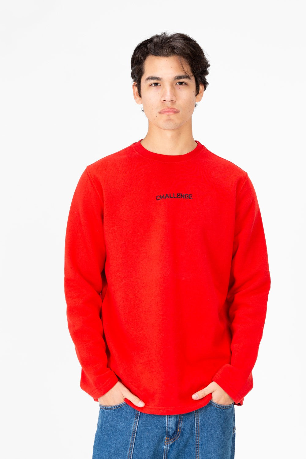 Men's Round Neck Text Print Sweatshirt