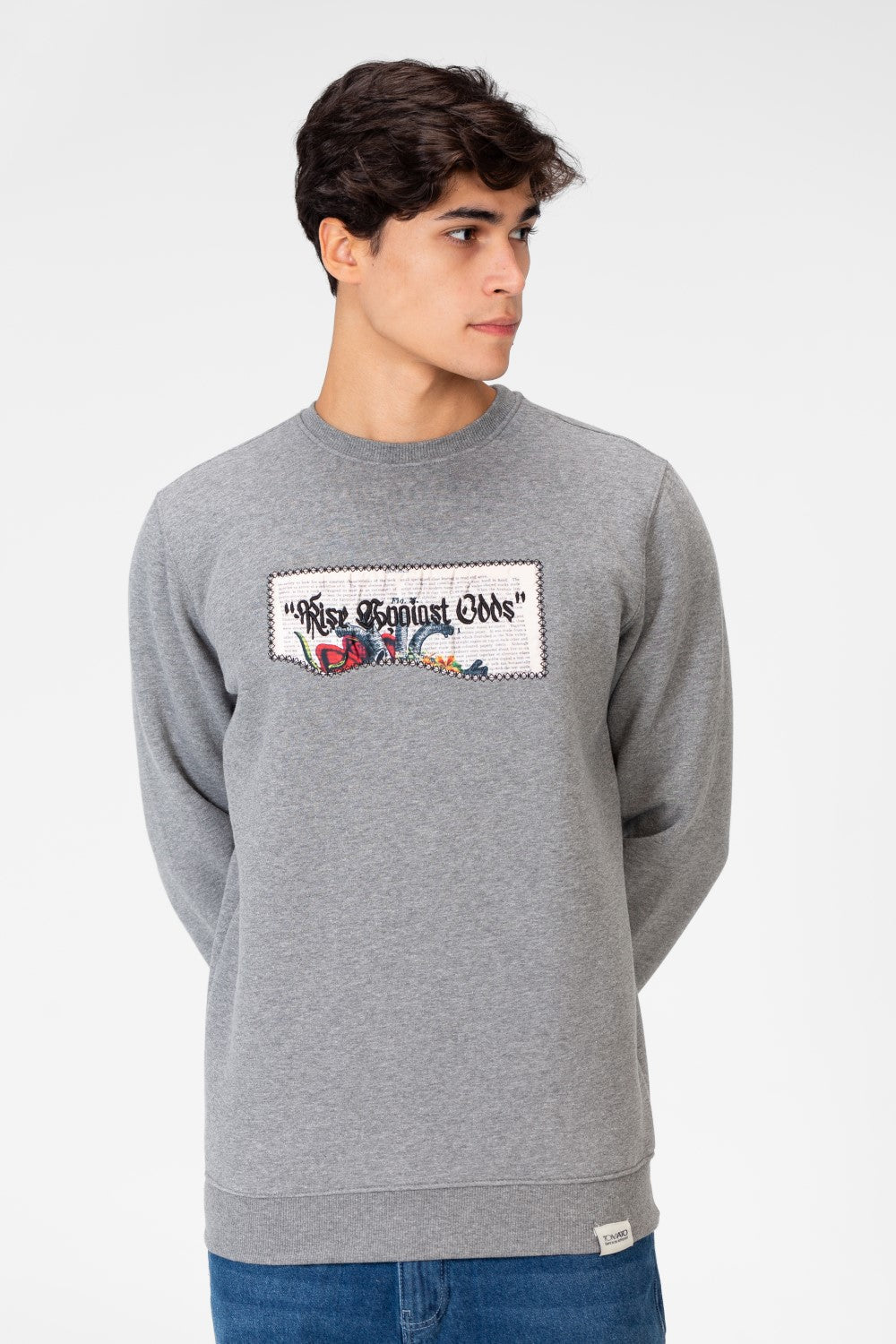 Men's Printed Crew Neck Tomato Sweatshirt