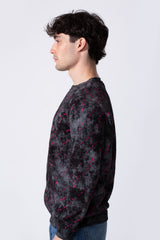 Men's Milton Regular Fit Long Sleeves All Over Print Washed Sweatshirt