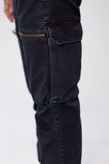 Men's Slim Fit Sherwal Jeans Pants With Front Zipper Pockets