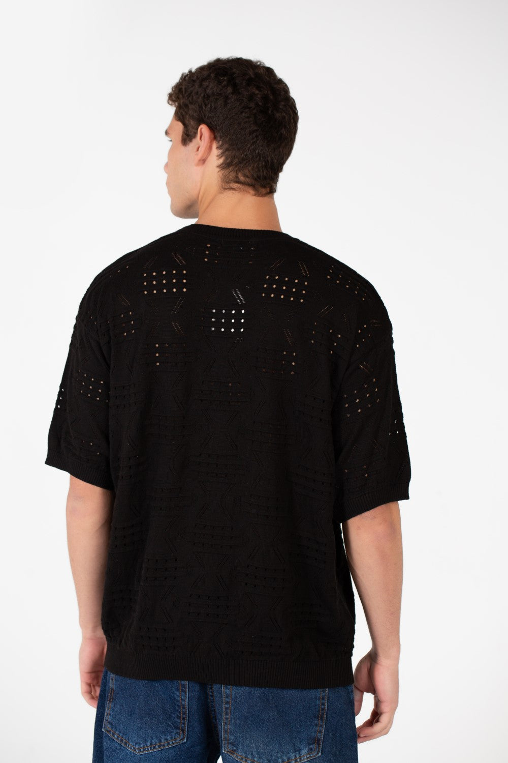 Men's Cotton Jakar Slim Fit Half Sleeve T-Shirt