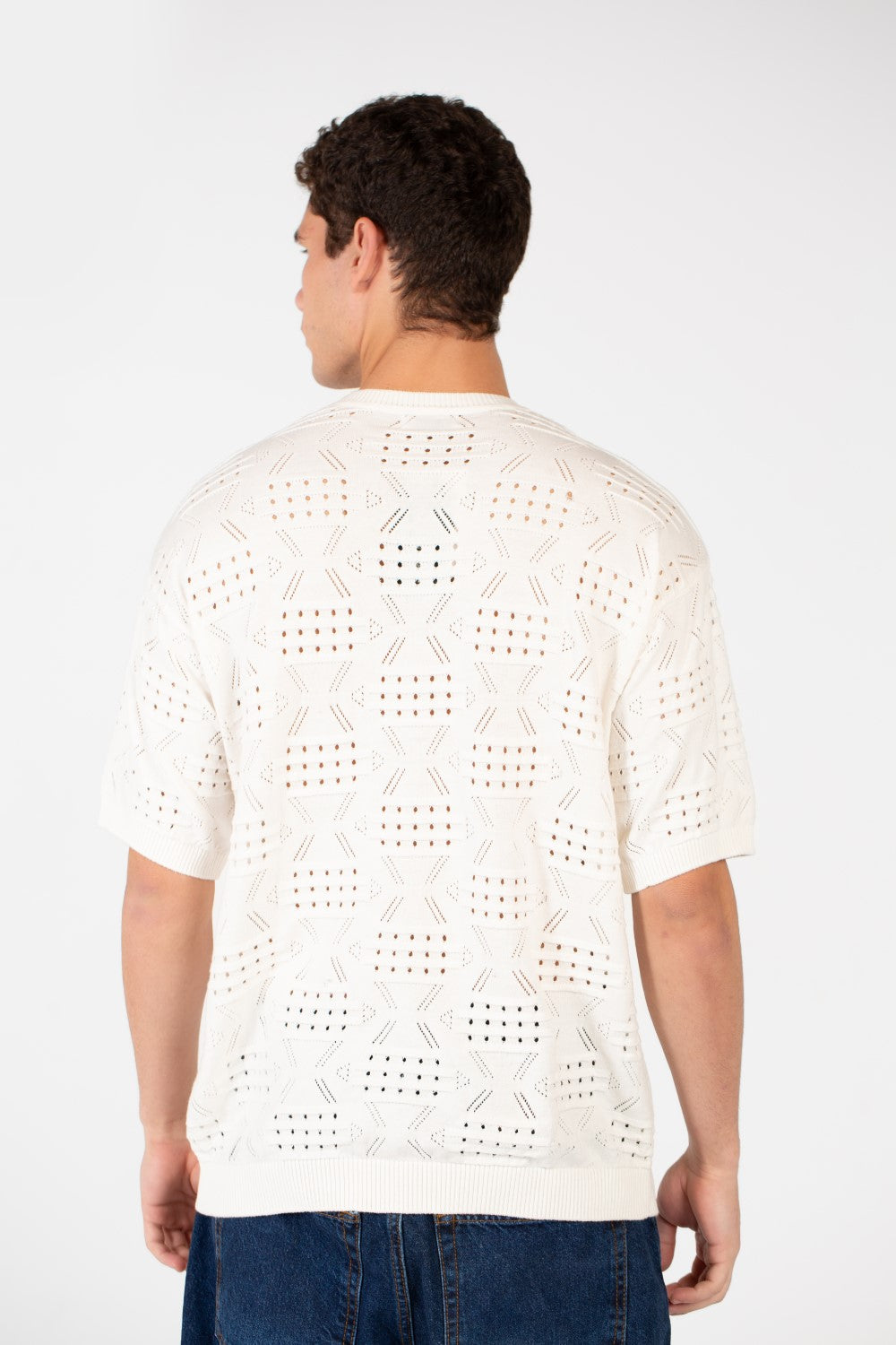 Men's Cotton Jakar Slim Fit Half Sleeve T-Shirt