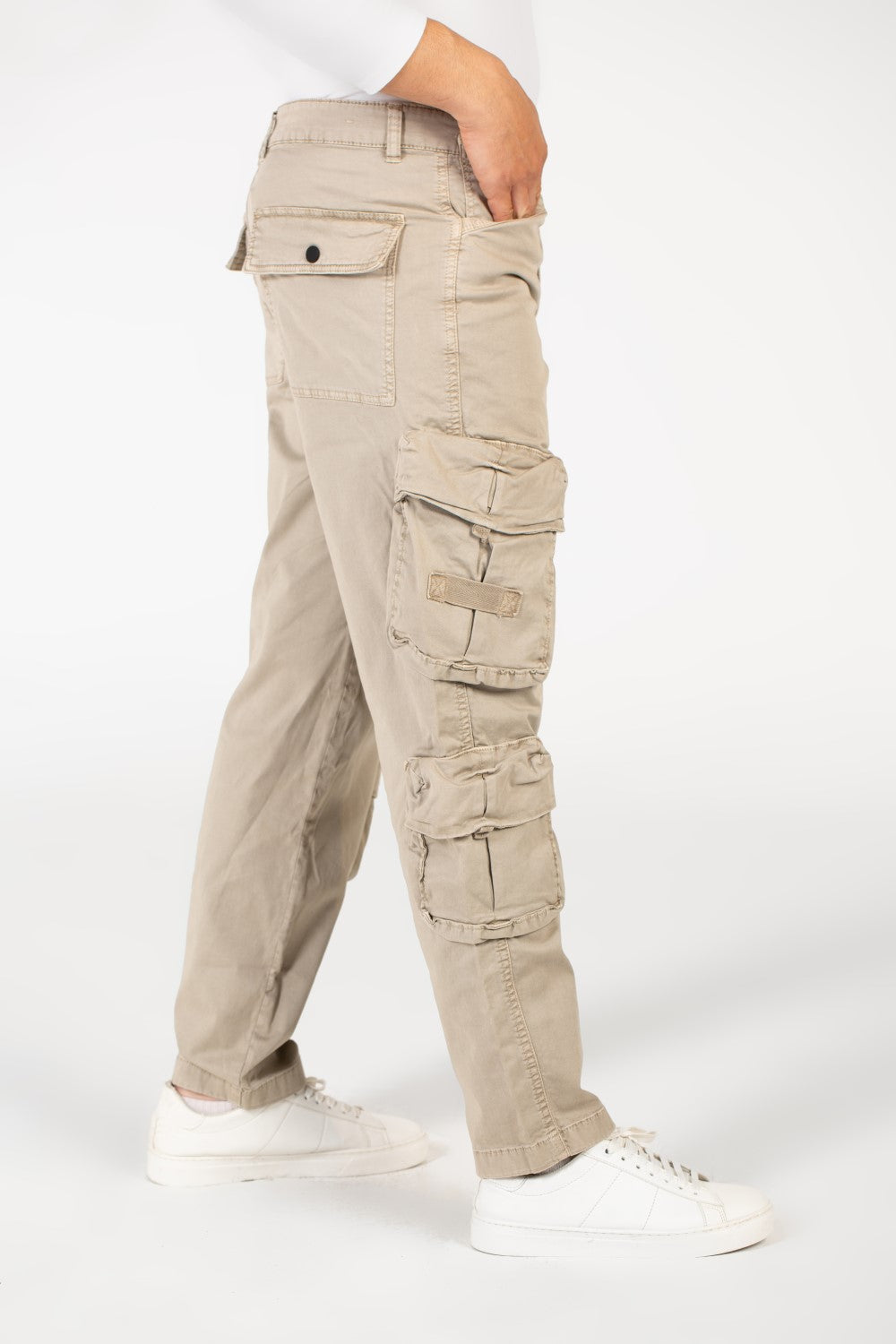 Men's Gabardine Sherwal Pants With Side Pockets