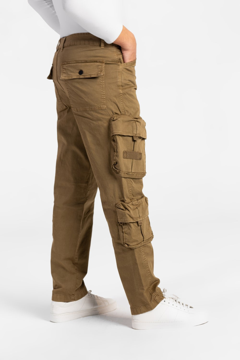 Men's Gabardine Sherwal Pants With Side Pockets