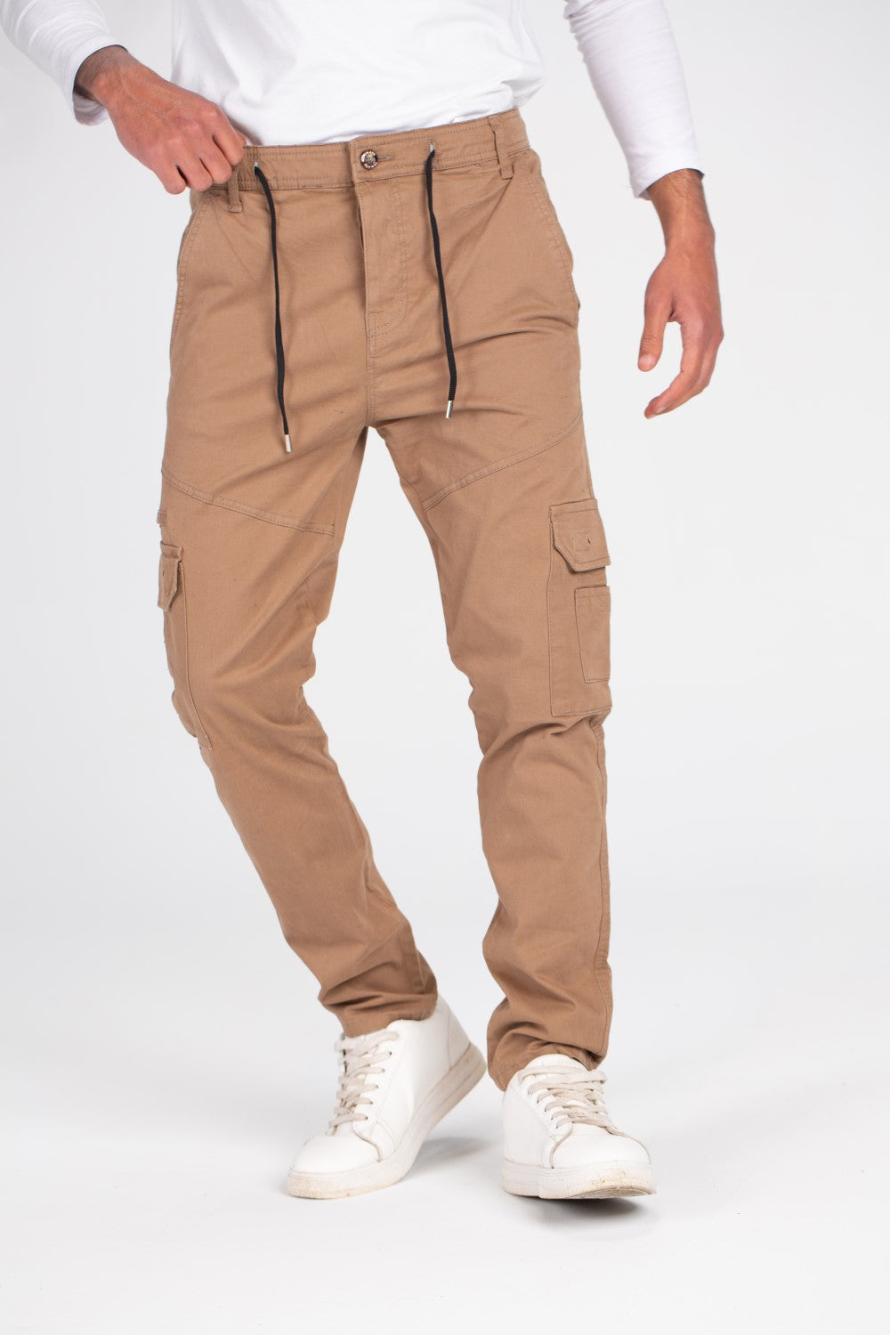 Men's Cargo Basic Made Of Soft Gabardines Pants